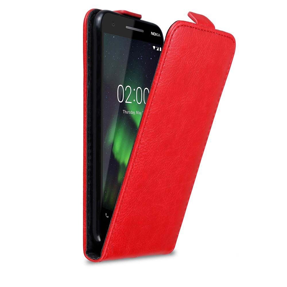 Pokrowiec Cadorabo do Nokia 2.1 w kolorze czerwonym Etui z klapką na telefon komórkowy Etui Pokrowiec