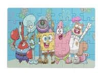 Puzzle - PUZZLE SPONGEBOB SKALMAR BAJKA A3 252 el z Nadrukiem + IMIĘ #84 - miniaturka - grafika 1