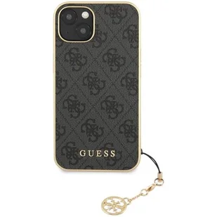 Guess Etui 4G Charms do Apple iPhone 13 Pro Szary | GUHCP13LGF4GGR - Etui i futerały do telefonów - miniaturka - grafika 1