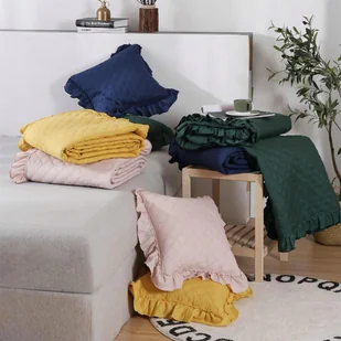 Narzuta 140 x 200 Pikowana Dwustronna Ruffy Muszt - Narzuty - miniaturka - grafika 11