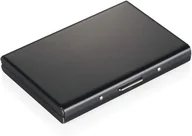 Plecaki worki - Metalowy portfel na karty, ultracienki metalowy portfel ze stali nierdzewnej, blokujący RFID, portfel na karty kredytowe dla mężczyzn i kobiet - miniaturka - grafika 1