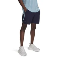 Spodenki męskie - Męskie Spodenki UNDER ARMOUR UA LAUNCH 7'' SHORTS 1382620-411 – Granatowy - miniaturka - grafika 1