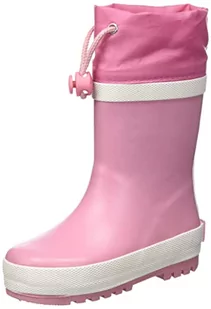 Playshoes Chłopięce unisex dziecięce kalosze, różowe jednokolorowe, 27 EU, Różowy uniwersalny, 27 EU - Kalosze damskie - miniaturka - grafika 1
