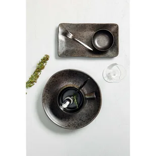 PÓŁMISEK PROSTOKĄTNY IRONSTONE 28 x 15 cm KAMIONKA PORLAND - Miski i półmiski - miniaturka - grafika 3