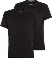 Koszulki męskie - Calvin Klein Męski T-shirt z krótkim rękawem, okrągły dekolt, czarny, XL - miniaturka - grafika 1