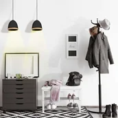 Lampy sufitowe - Luminex Lampa wisząca Studio 8852 lampa sufitowa żyrandol 1x60W E27 brązowa czarna - miniaturka - grafika 1