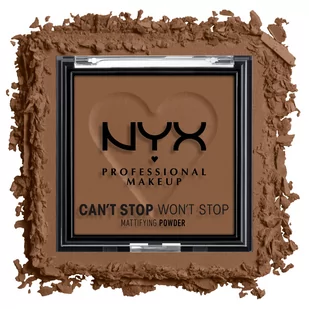 NYX Professional Makeup Can’t Stop Won’t Stop Mattifying Powder Deep - Pudry do twarzy - miniaturka - grafika 3