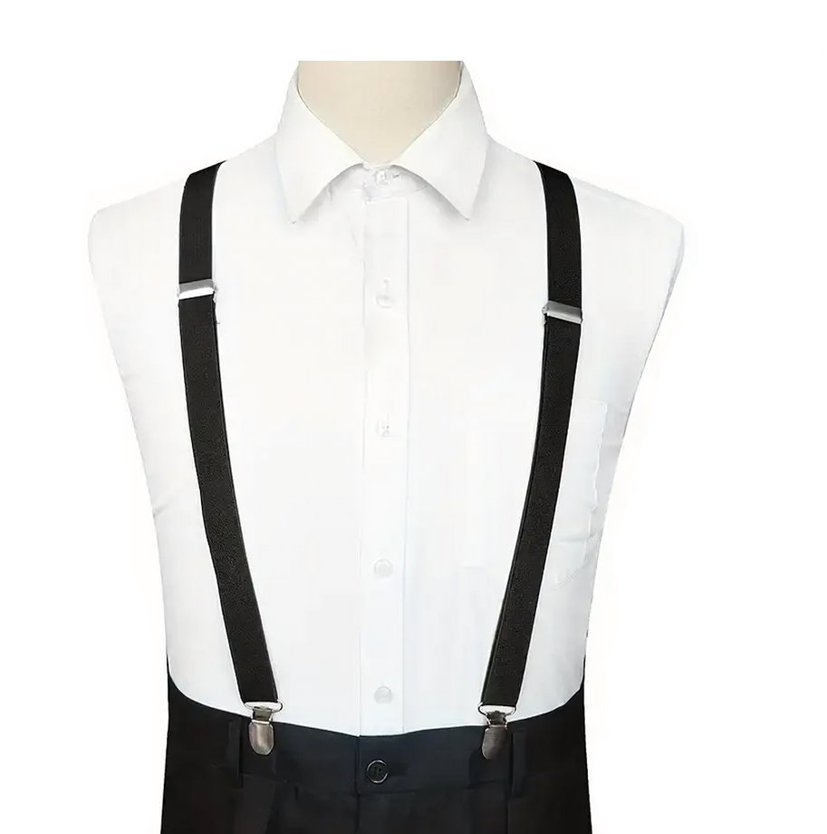 Szelki Do Spodni Męskie Damskie Czarne 120cm Mocne Eleganckie Podwójne