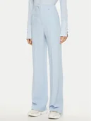 Spodnie damskie - Patrizia Pepe Spodnie materiałowe 8P0685/A545-CA38 Błękitny Regular Fit - miniaturka - grafika 1