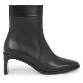 Botki damskie - Botki Calvin Klein Curved Stil Ankle Boot 55 HW0HW01889 Czarny - miniaturka - grafika 1
