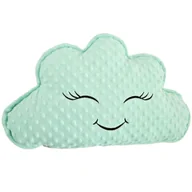 Kołdry i poduszki dla dzieci - Poduszka dekoracyjna miętowa chmurka 30x50 cm, Poduszki ozdobne dla dzieci, Śmieszna poduszka na prezent - miniaturka - grafika 1