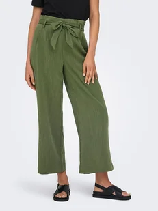 ONLY Spodnie w kolorze zielonym - Spodnie sportowe damskie - miniaturka - grafika 1