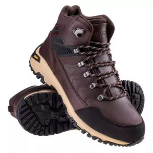 Męskie buty trekkingowe Hi-tec Leknes MID AG V brązowo-czarne rozmiar 42 - Buty trekkingowe męskie - miniaturka - grafika 1