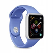 Akcesoria do smartwatchy - Pasek Puro Icon do Apple Watch 42/44/45/49 mm Elastyczny Niebieski - miniaturka - grafika 1