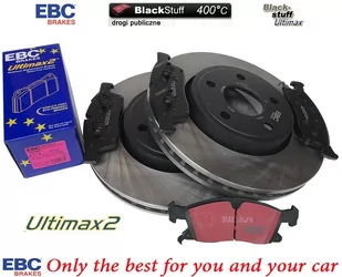 Przednie klocki Ultimax2 + tarcze hamulcowe 330mm EBC seria Premium Dodge Durango 3,6 V6 - Tarcze hamulcowe - miniaturka - grafika 2