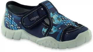 Buty dla chłopców - Chłopięce kapcie do szkoły ViGgaMi Adaś Blue - grafika 1