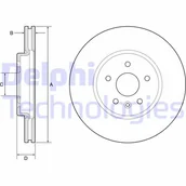 Tarcze hamulcowe - Tarcza hamulcowa DELPHI BG4783C - miniaturka - grafika 1