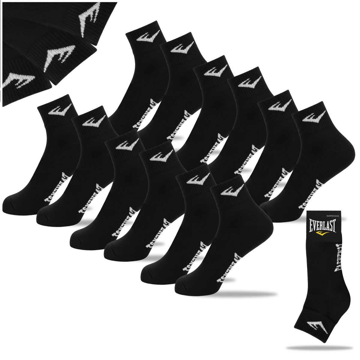 Everlast Skarpety Męskie 6 Par Bawełna Zakostki 003 Rozmiar 43/46