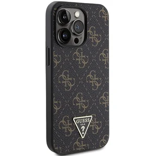 Etui Guess GUHCP13XPG4GPK Apple iPhone 13 Pro Max hardcase 4G Triangle Metal Logo czarny/black - Etui i futerały do telefonów - miniaturka - grafika 5