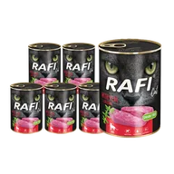 Mokra karma dla kotów - Dolina Noteci RAFI Cat Adult z cielęciną 12 x 400g 53513-uniw - miniaturka - grafika 1