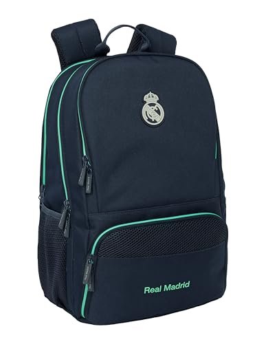 REAL MADRID 2. WYPOSAŻENIE 25/26 - Plecak sportowy, idealny dla różnych grup wiekowych, wygodny i wszechstronny, jakość i wytrzymałość, 30 x 17 x 42 cm