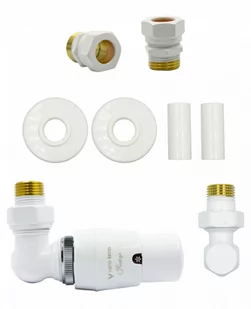 Zawór termostatyczny trójosiowy Master biały mat lewy Cu All in One - Zawory i kraniki Zawór termostatyczny trójosiowy Master biały mat lewy Cu All in One - Zawory i kraniki - miniaturka - grafika 1