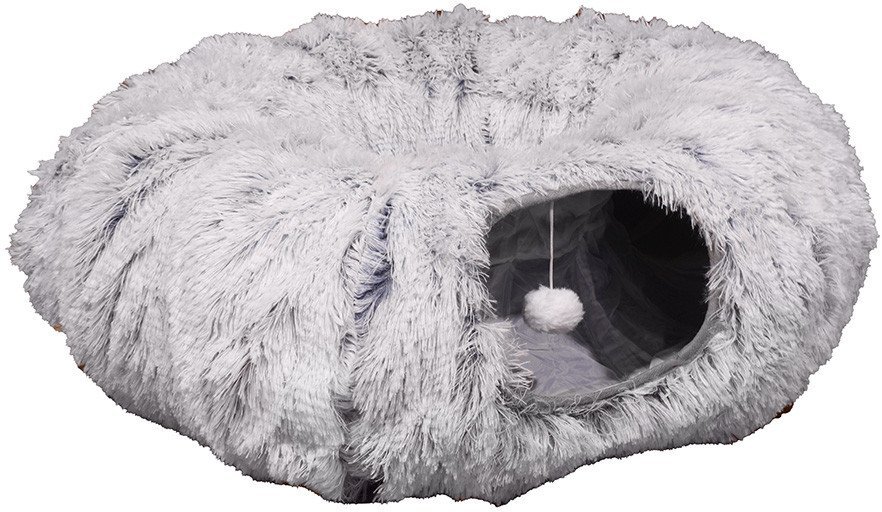 Fur Grey Cat Tunnel