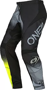 O'NEAL | Spodnie Motocross | Enduro MX | Maksymalna swoboda ruchów, lekka, oddychająca i wytrzymała konstrukcja | Element Racewear V.22 Pants | Dorośli | Black Grey Neon Yellow | Rozmiar 34/50 - Odzież motocyklowa - miniaturka - grafika 1