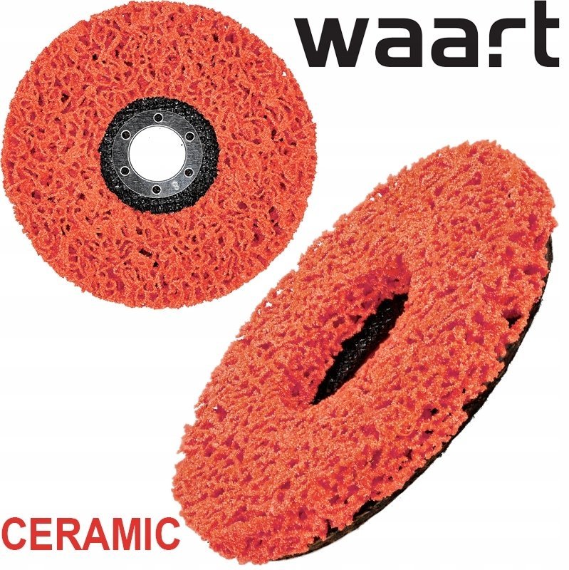 Waart Włóknina Ścierna 125 mm Czerwona Ceramiczna Do Matowienia Szlifowania