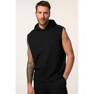 Bluzy sportowe męskie - Męska Bluza z kapturem fitness Belly Fit bez rękawów kaptur szybkoschnąca - miniaturka - grafika 1