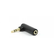 Adaptery i przejściówki - Gembird Adapter kątowy stereo 3.5mm 90 stopni + (A-3.5M-3.5FL) - miniaturka - grafika 1