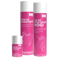 Akcesoria do karmienia - Zestaw Pink Mama, maść na brodawki z lanoliną, 50 ml + krem na rozstępy, 200 ml + żel na opuchnięte nogi, 200 ml - miniaturka - grafika 1