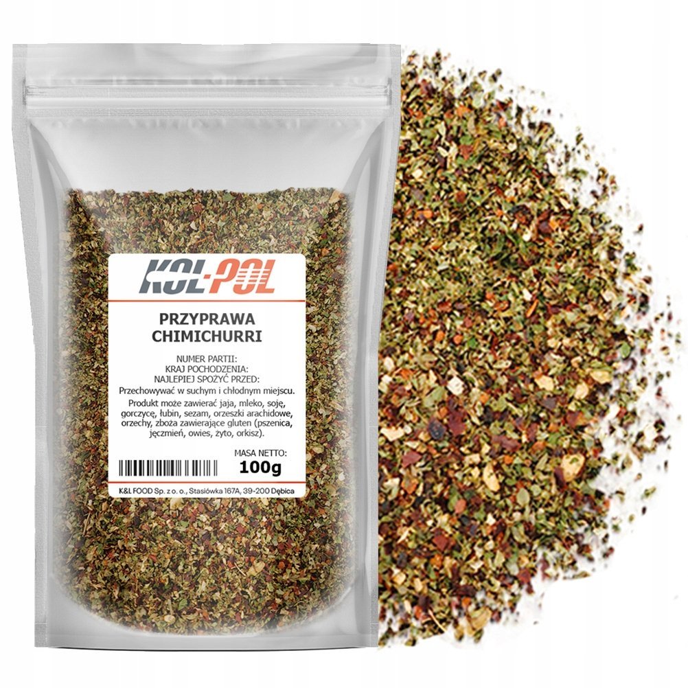 PRZYPRAWA CHIMICHURRI 100g Argentyńska mieszanka ziół naturalna Kol-Pol