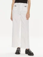 Spodnie damskie - Liu Jo Spodnie materiałowe MA4276 T7144 Biały Relaxed Fit - miniaturka - grafika 1