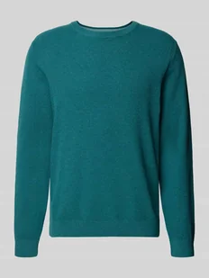 Sweter z dzianiny o kroju regular fit z czystej bawełny - Swetry męskie - miniaturka - grafika 1