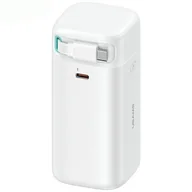 Powerbanki - USAMS Powerbank ze zwijanym kablem USB-C 18000 mAh PD45W Fast Charge XMF Series biały/white 20KCD21602 (US-CD216) - miniaturka - grafika 1