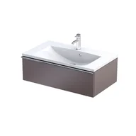 Szafki łazienkowe - Szafka łazienkowa pod umywalkę Oristo Etna 80 cm brązowy mat OR52-SD1S-80-21 - miniaturka - grafika 1