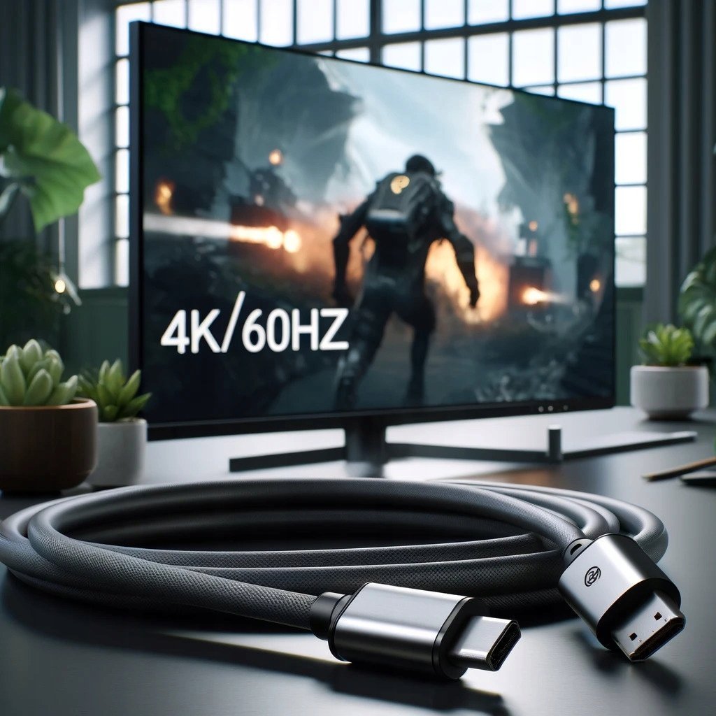 Kabel Co2 CO2 KABEL MINI DISPLAYPORT HDMI 2.0 PRZEWÓD MINI DP HD 240HZ 4K 60HZ HDR 1M