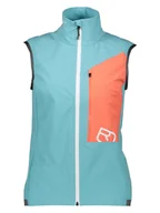 Kamizelki damskie - ORTOVOX Kamizelka funkcyjna "Berrino" w kolorze turkusowym - miniaturka - grafika 1