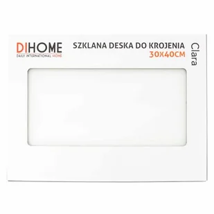Deska do krojenia szklana 30 x 40 cm Clara biały - Deski do krojenia - miniaturka - grafika 1