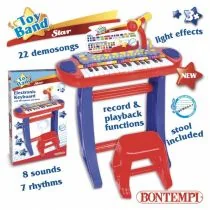 Dante Organy elektroniczne z mikrofonem statywem orz stołkiem  ! - Instrumenty muzyczne dla dzieci - miniaturka - grafika 2