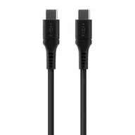 Kable USB - Fixed Kabel Liquid silicone USB-C/USB-C s podporou PD 60W 12m FIXDLS-CC12-BK Czarny - miniaturka - grafika 1