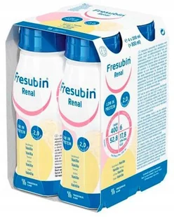 FRESENIUS KABI Fresubin Renal o smaku waniliowym 4 x 200 ml - Żywienie medyczne - miniaturka - grafika 3