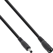 Kable - Kabel zasilający InLine InLine® DC extension cable, DC plug male/female 4.0x1.7mm, AWG 18, black, 0,5m - miniaturka - grafika 1