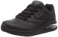 Sneakersy damskie - Skechers Sneakersy damskie Uno 2, Czarne wykończenie z siatki Duraleather, 41 EU - miniaturka - grafika 1