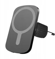 Uchwyty samochodowe do telefonów - TelForceOne Setty uchwyt samochodowy MS z ładowaniem indukcyjnym IUM1-01 czarny - miniaturka - grafika 1