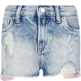 Spodnie i spodenki dla dziewczynek - Pepe Jeans London Szorty IVY DESTROY | Regular Fit | denim - grafika 1