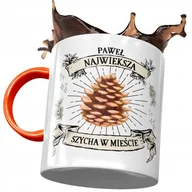 Kubki - Kubek Pomarańczowy Dla Pawła Kolegi Męża Prezent z Nadrukiem ze Zdjęciem+ Opakowanie na prezent (wzór 01) - miniaturka - grafika 1