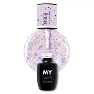 Lakiery hybrydowe - Lakier Hybrydowy My Lilac Flakes M909 5 Ml - miniaturka - grafika 1