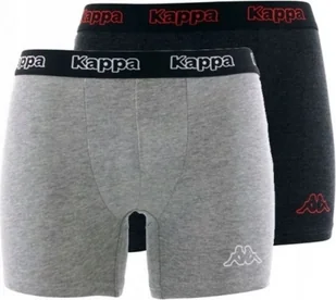 Bokserki kappa ciemnoszare/szare L 2-pack - Majtki męskie - miniaturka - grafika 1